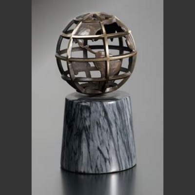 Bronze Globe on Base